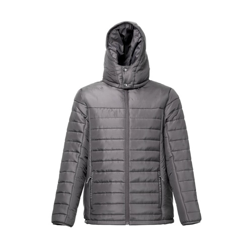 gray THC SHIELD. Chaqueta con capucha para hombre