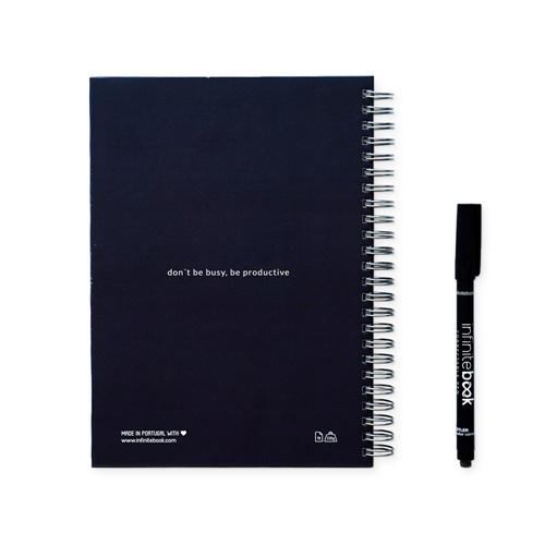 azul marino STARTER KIT INFINITE PLANNER A5. El set incluye un \
