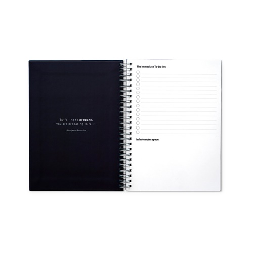 azul marino STARTER KIT INFINITE PLANNER A5. El set incluye un \