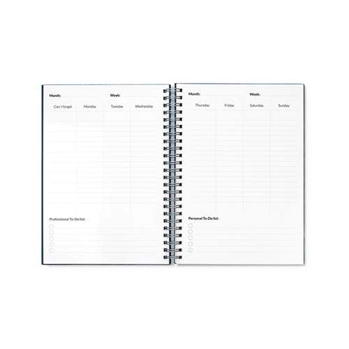 azul marino STARTER KIT INFINITE PLANNER A5. El set incluye un \