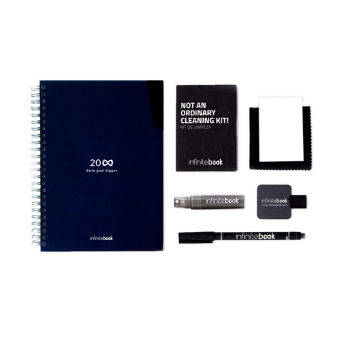 azul marino STARTER KIT INFINITE PLANNER A5. El set incluye un \