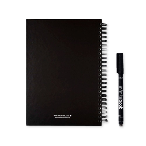 black STARTER KIT INFINITEBOOK A5. El set incluye un \