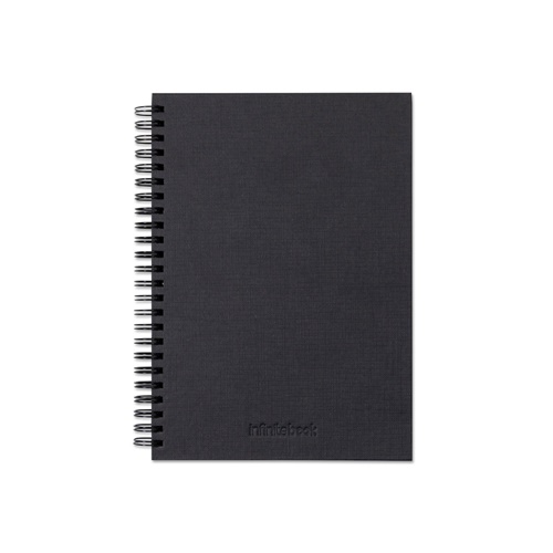 STARTER KIT INFINITEBOOK A5 PLANNER TEXTURE. Kit compuesto por «Infinitebook» con tapa dura, 1 kit de limpieza, 1 rotulador y 1 soporte para bolígrafo