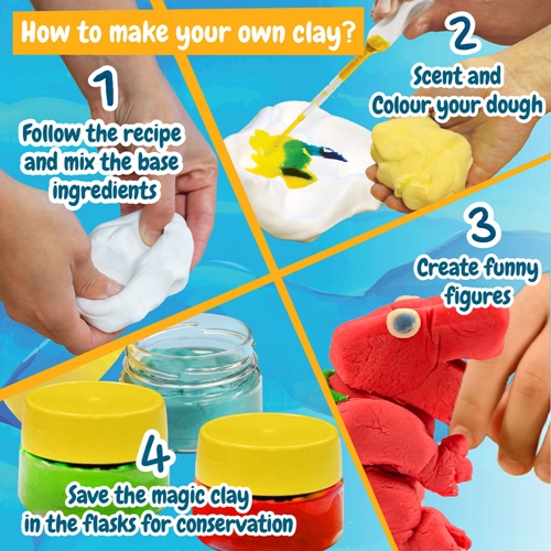 black Modeling Dough Factory Kit II. Juego educativo suministrado con una bolsa de regalo plegable de 190T