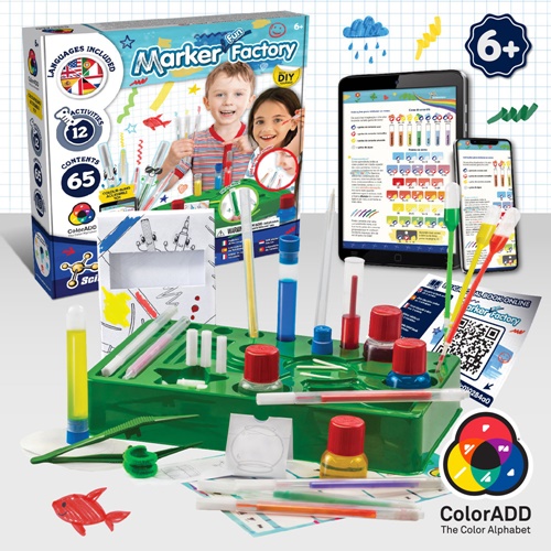 black DIY Pen Factory Kit II. Kit educativo suministrado con una bolsa de regalo plegable de 190T