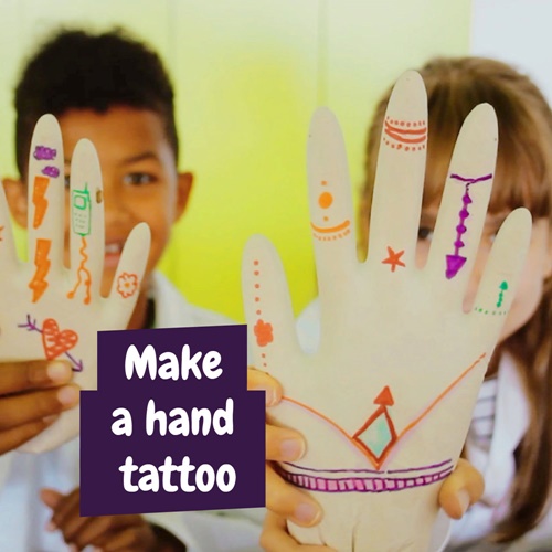 natural Tattoo Factory Kit III. Juego educativo suministrado con una bolsa de regalo de papel kraft (115 g/m²)