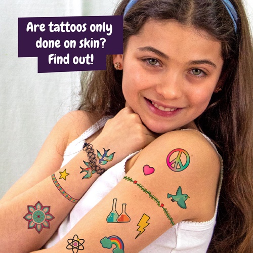 natural Tattoo Factory Kit III. Juego educativo suministrado con una bolsa de regalo de papel kraft (115 g/m²)