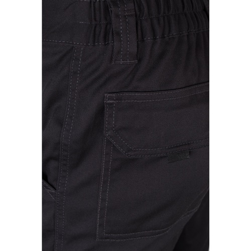 black VL LUGH. Pantalón elástico multibolsillos (240g/m²) en algodón (46%), EME (38%) y poliéster (16%)