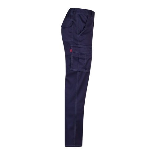 blue VL LUGH. Pantalón elástico multibolsillos (240g/m²) en algodón (46%), EME (38%) y poliéster (16%)