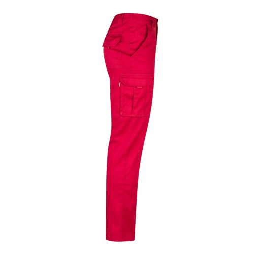 red VL LUGH. Pantalón elástico multibolsillos (240g/m²) en algodón (46%), EME (38%) y poliéster (16%)