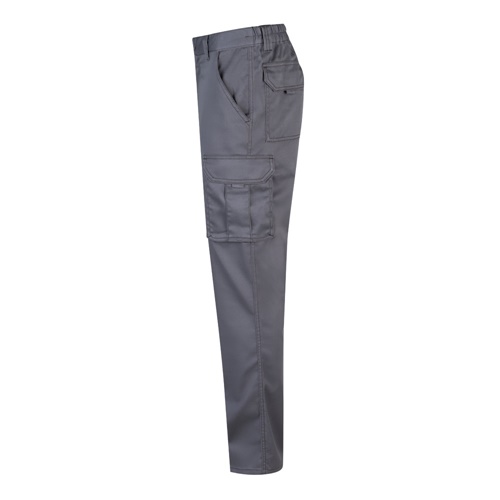 gray VL LUGH. Pantalón elástico multibolsillos (240g/m²) en algodón (46%), EME (38%) y poliéster (16%)