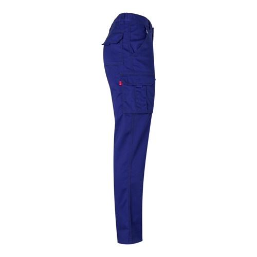 azul royal VL LUGH. Pantalón elástico multibolsillos (240g/m²) en algodón (46%), EME (38%) y poliéster (16%)