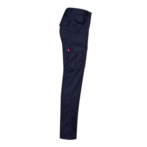 azul marino VL LUGH. Pantalón elástico multibolsillos (240g/m²) en algodón (46%), EME (38%) y poliéster (16%)