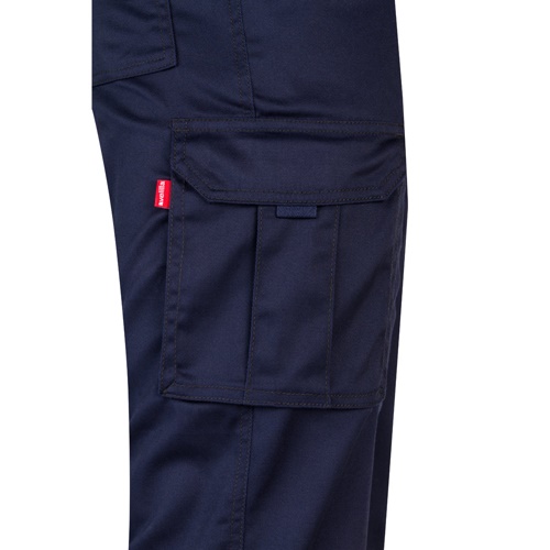 azul marino VL LUGH. Pantalón elástico multibolsillos (240g/m²) en algodón (46%), EME (38%) y poliéster (16%)