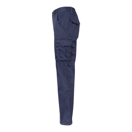 azul marino VL PAN. Pantalón elástico multibolsillos (290g/m²), en algodón (46%), EME (38%) y poliéster (16%)