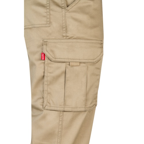 natural claro VL PAN. Pantalón elástico multibolsillos (290g/m²), en algodón (46%), EME (38%) y poliéster (16%)