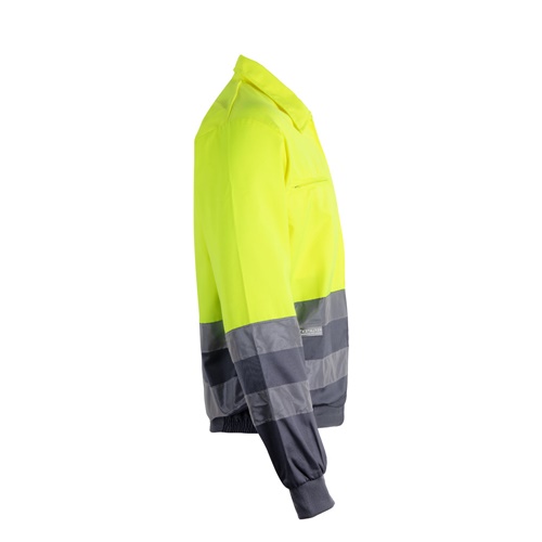 gray VL NEPTUNE LARGE. Chaqueta de sarga bicolor (210g/m²) en poliéster (80%) y algodón (20%)