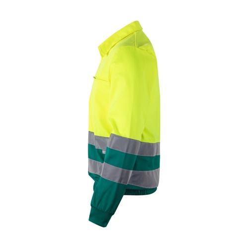green VL NEPTUNE LARGE. Chaqueta de sarga bicolor (210g/m²) en poliéster (80%) y algodón (20%)