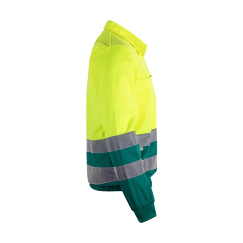 green VL NEPTUNE LARGE. Chaqueta de sarga bicolor (210g/m²) en poliéster (80%) y algodón (20%)