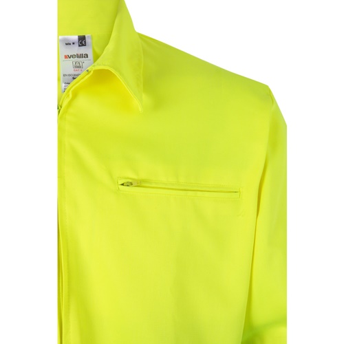 green VL NEPTUNE LARGE. Chaqueta de sarga bicolor (210g/m²) en poliéster (80%) y algodón (20%)