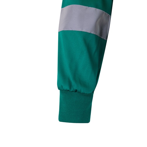 green VL NEPTUNE LARGE. Chaqueta de sarga bicolor (210g/m²) en poliéster (80%) y algodón (20%)