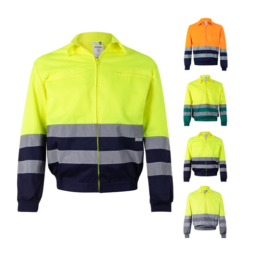 VL NEPTUNE LARGE. Chaqueta de sarga bicolor (210g/m²) en poliéster (80%) y algodón (20%)