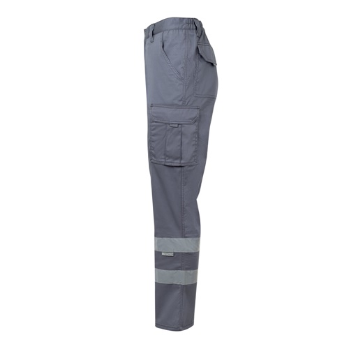 gray VL DIONYSUS. Pantalón multibolsillos bicolor (210 g/m²), en algodón (20%) y poliéster (80%)