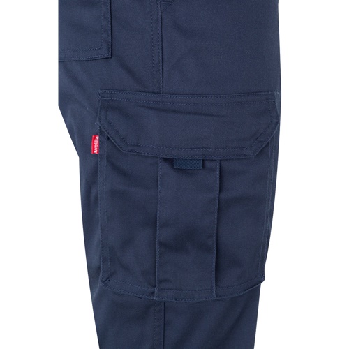 azul marino VL DIONYSUS. Pantalón multibolsillos bicolor (210 g/m²), en algodón (20%) y poliéster (80%)