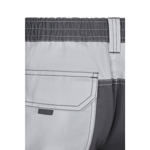 white VL NJORD. Pantalón de sarga multibolsillos bicolor (240 g/m²), en algodón (35%) y poliéster (65%)