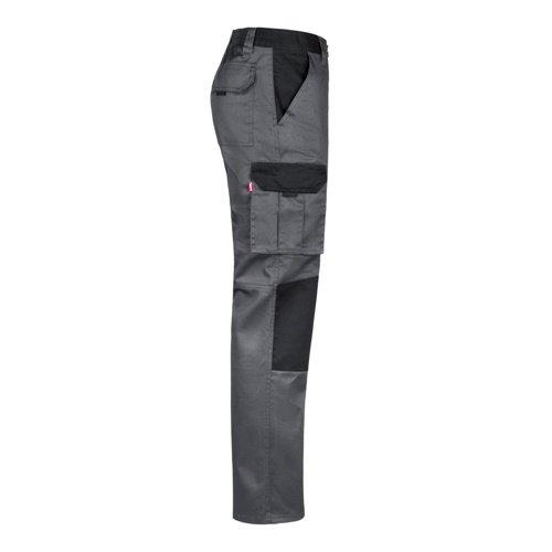 gray VL NJORD. Pantalón de sarga multibolsillos bicolor (240 g/m²), en algodón (35%) y poliéster (65%)