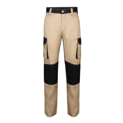 VL NJORD. Pantalón de sarga multibolsillos bicolor (240 g/m²), en algodón (35%) y poliéster (65%)