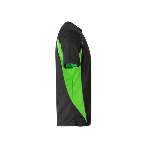 black VL SLAYER. Camiseta técnica ojo de pájaro bicolor (160g/m²), en poliéster (100%)