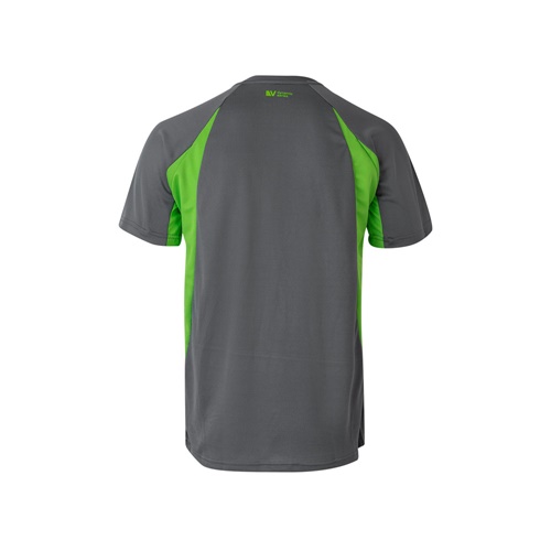 gris VL SLAYER. Camiseta técnica ojo de pájaro bicolor (160g/m²), en poliéster (100%)