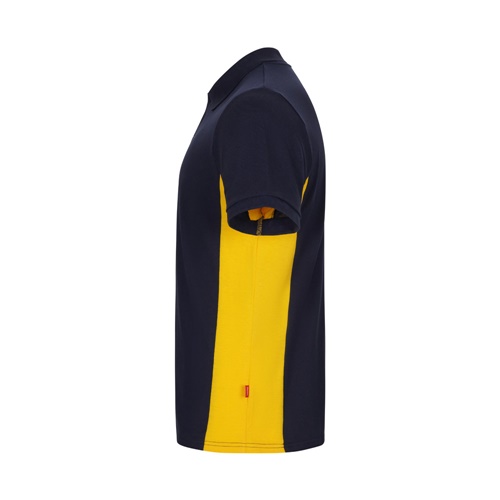 azul marino VL SUPAY. Polo piqué bicolor (180g/m²), manga corta, en algodón (60%) y poliéster (40%)