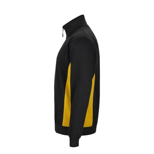 black VL SVAROG. Sudadera de rizo bicolor (260g/m²), en poliéster (65%) y algodón (35%)