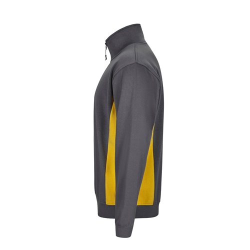 gray VL SVAROG. Sudadera de rizo bicolor (260g/m²), en poliéster (65%) y algodón (35%)