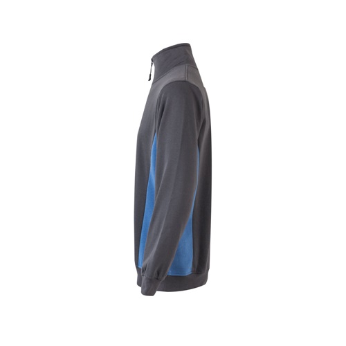 gray VL SVAROG. Sudadera de rizo bicolor (260g/m²), en poliéster (65%) y algodón (35%)
