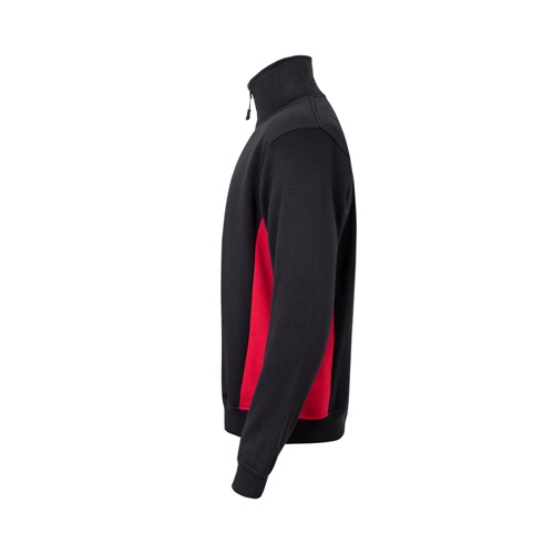 black VL SVAROG. Sudadera de rizo bicolor (260g/m²), en poliéster (65%) y algodón (35%)