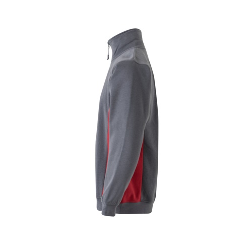 gray VL SVAROG. Sudadera de rizo bicolor (260g/m²), en poliéster (65%) y algodón (35%)