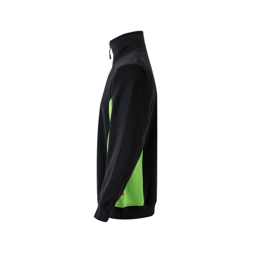 black VL SVAROG. Sudadera de rizo bicolor (260g/m²), en poliéster (65%) y algodón (35%)
