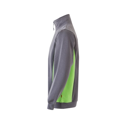 gray VL SVAROG. Sudadera de rizo bicolor (260g/m²), en poliéster (65%) y algodón (35%)