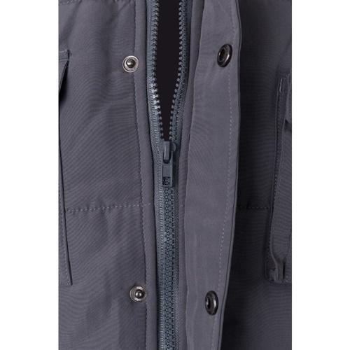gray VL MEFITIS. Chaleco acolchado multibolsillos (220g/m²), en poliéster (100%)