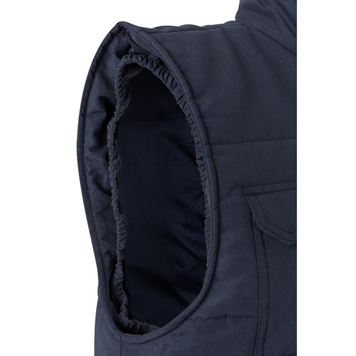 azul marino VL MEFITIS. Chaleco acolchado multibolsillos (220g/m²), en poliéster (100%)