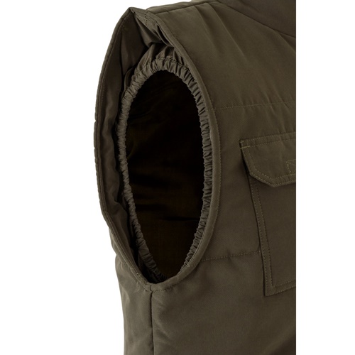 verde militar VL MEFITIS. Chaleco acolchado multibolsillos (220g/m²), en poliéster (100%)