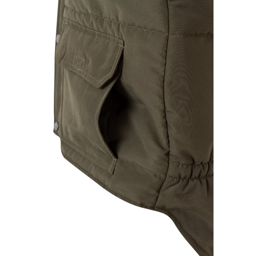 verde militar VL MEFITIS. Chaleco acolchado multibolsillos (220g/m²), en poliéster (100%)
