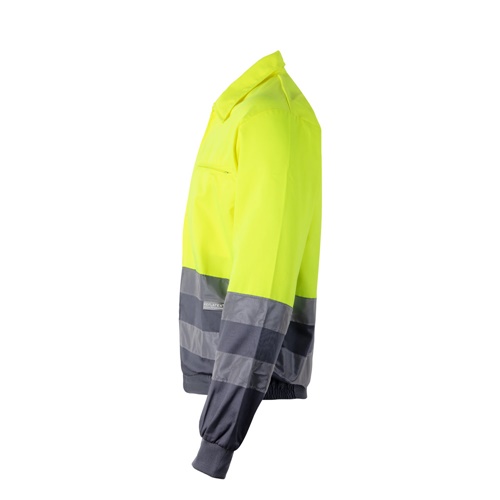 gray VL NEPTUNE. Chaqueta de sarga bicolor (210g/m²) en poliéster (80%) y algodón (20%)
