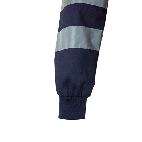 azul marino VL NEPTUNE. Chaqueta de sarga bicolor (210g/m²) en poliéster (80%) y algodón (20%)