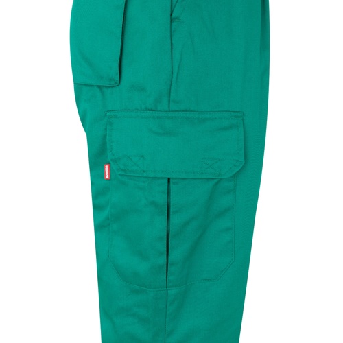 green VL ATHENA. Pantalón de sarga bicolor (210 g/m²), forrado, multibolsillos, en algodón (20 %) y poliéster (80 %)