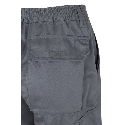 gray VL ATHENA. Pantalón de sarga bicolor (210 g/m²), forrado, multibolsillos, en algodón (20 %) y poliéster (80 %)
