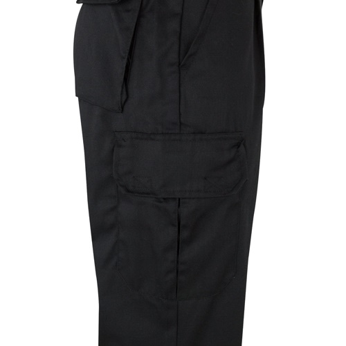 black VL POSEIDON. Pantalón de sarga multibolsillos bicolor (210 g/m²), en algodón (20 %) y poliéster (80 %)
